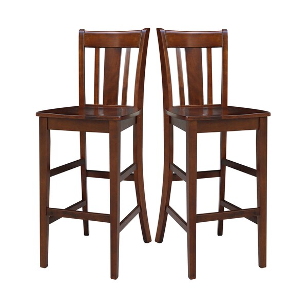 Whitewood Industries Solid Wood San Remo Counter Height Dining Stool - 30" Seat Height - S581-103