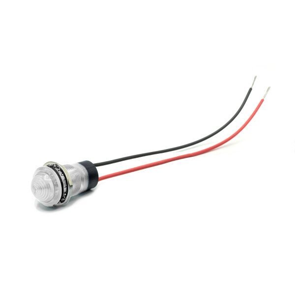 Indicadores LED de montaje en panel Dialight verde 70Fl 24V con lente de domo - 657-2604-303F