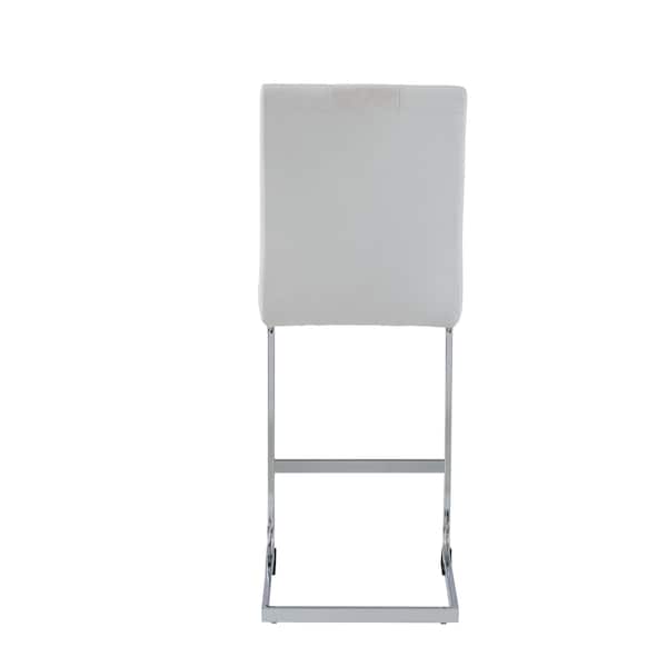 Global Furniture Usa Contemporary Fabric, PU D915 3 White Bar Stools - 2969
