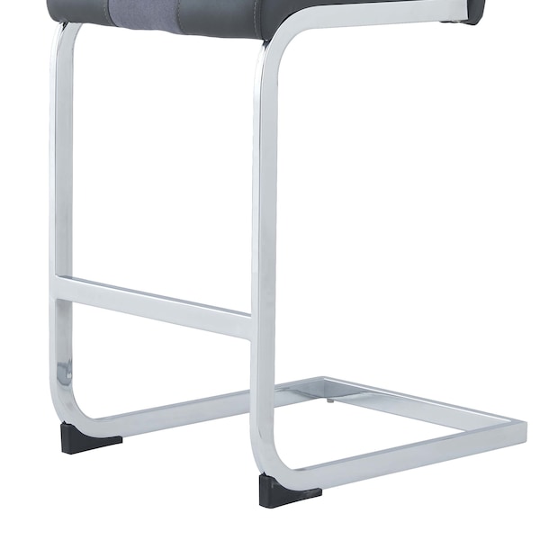 Global Furniture Usa Contemporary Fabric, PU D915 4 Grey Bar Stools - 2967