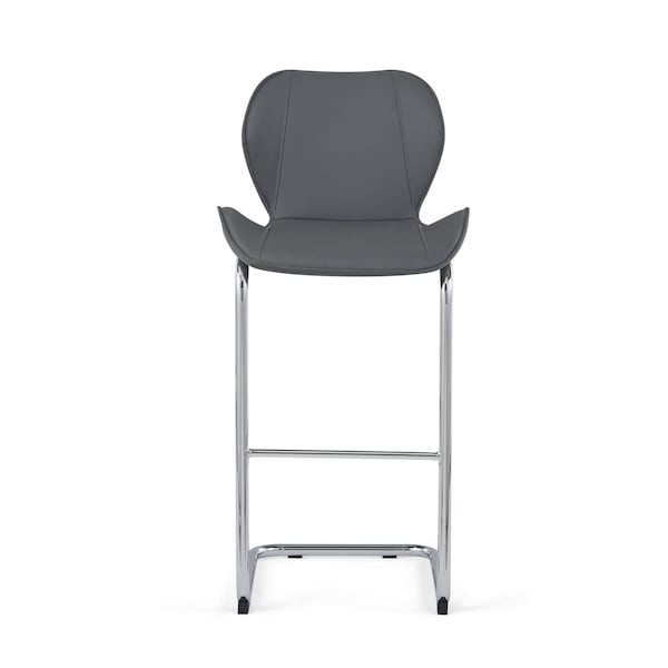 Global Furniture Usa Contemporary PU D1446 4 Grey Bar Stools - 2938