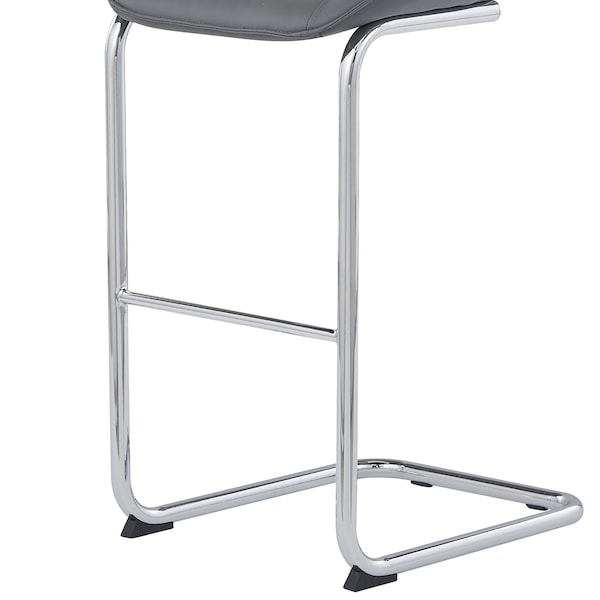Global Furniture Usa Contemporary PU D1446 4 Grey Bar Stools - 2938