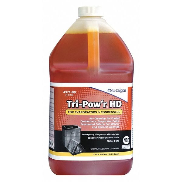 Nu-Calgon Condenser Cleaner, Liquid, 1 gal, Tan - 4371-88