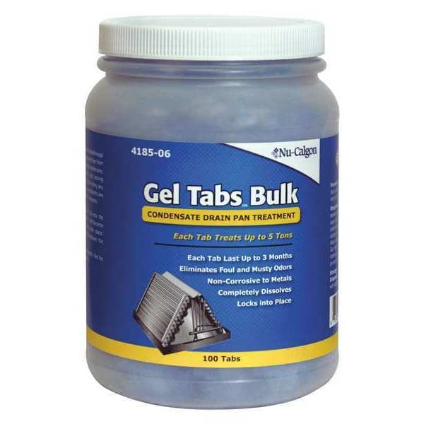 Nu-Calgon Condensate Pan Treatment, Gel Tablet, Blue - 4185-06