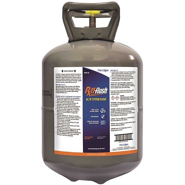 Nu-Calgon Flush Solvent, 26 lb, Cylinder, Aerosol - 4300-26