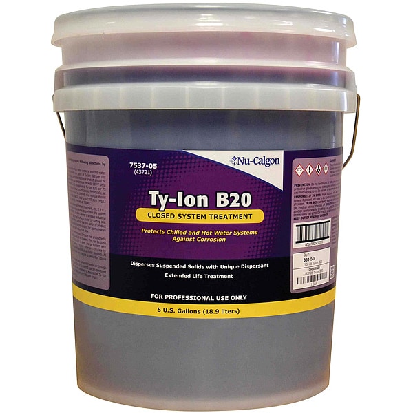 Nu-Calgon Cooling Water Treatment, Ty-Ion C70, 5 gal - 7597-05