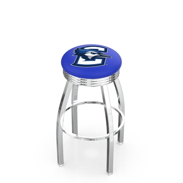 Holland Bar Stool Co 30" Chrome Creighton Swivel Bar Stool, Accent Ring - L8C3C30CRGHTN