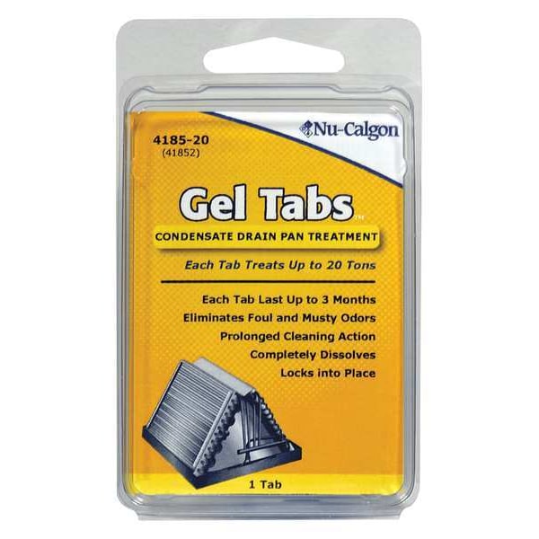 Nu-Calgon Condensate Pan Treatment, 20t, Yellow - 4185-20