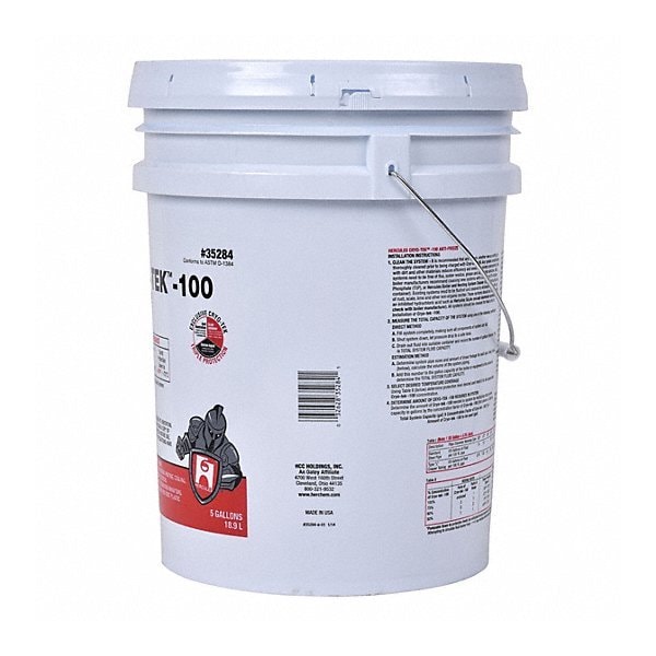 Hercules Cryo-Tek-100 Anti-Freeze Corrosion Resistant, 5 gal Pail, Pink, Up to 250 Degrees F - 35284