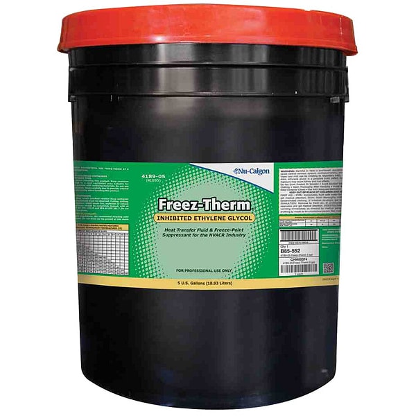 Nu-Calgon Freeze Protectant, Blue, 5 gal, Pail - 4189-05