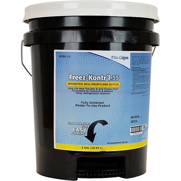 Nu-Calgon Freeze Protectant, Blue, 5 gal, Pail - 4188-16