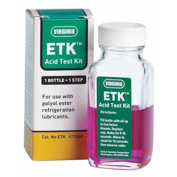 Virginia Kmp Refrigeration Oil Acid Test Kit, 4 oz Sz - ETK