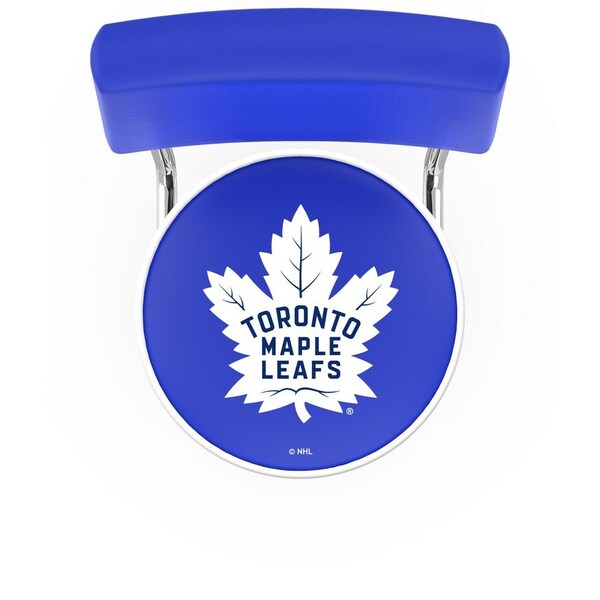 Holland Bar Stool Co 30" Chrome 2-Ring Toronto Maple Leafs Swivel Bar Stool, Back - L7C430TORMPL