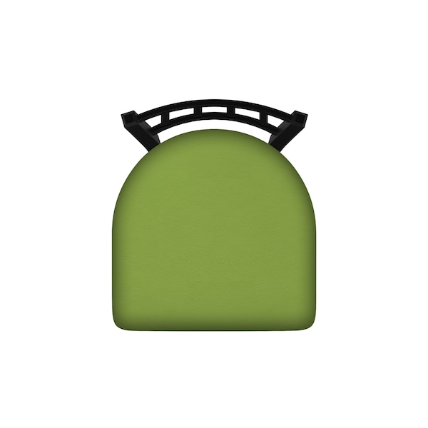 Holland Bar Stool Co 30" Swivel Bar Stool, Black Wrinkle, Canter Kiwi Green Seat - 81030BW009