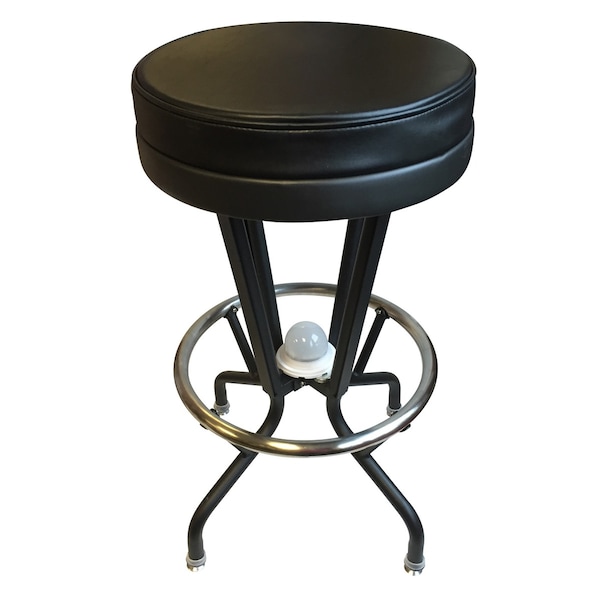 Holland Bar Stool Co Lighted Ottawa Senators 30" Swivel Bar Stool - L500030OTTSENBLKVINYL