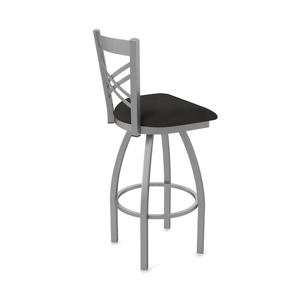 Holland Bar Stool Co 820 Catalina Stainless Steel 36in Swivel Bar Stool with Canter Espresso Seat - 82036SS003