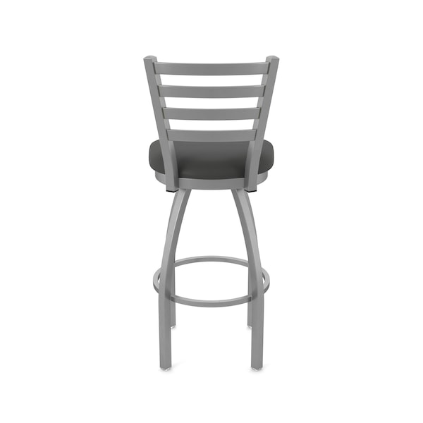Holland Bar Stool Co 410 Jackie Stainless Steel 36in Swivel Bar Stool with Canter Iron Seat - 41036SS008