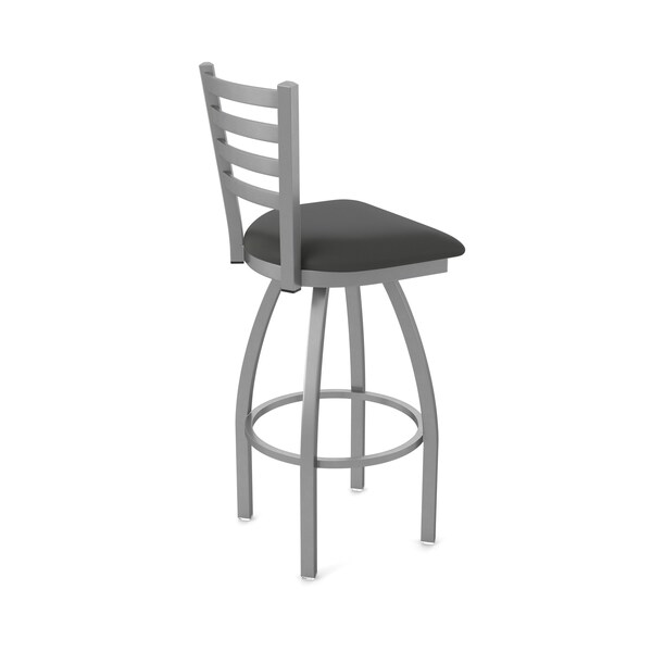Holland Bar Stool Co 410 Jackie Stainless Steel 36in Swivel Bar Stool with Canter Iron Seat - 41036SS008