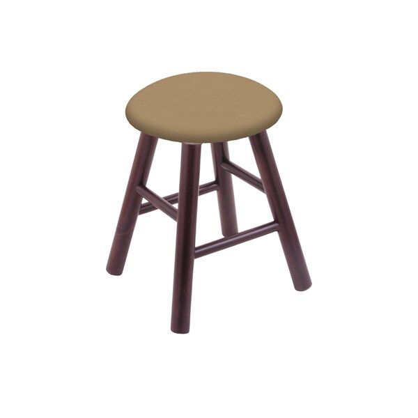 Holland Bar Stool Co Maple Vanity Stool, Dark Cherry Finish, Graph Poppy Seat - RC18MSDC013