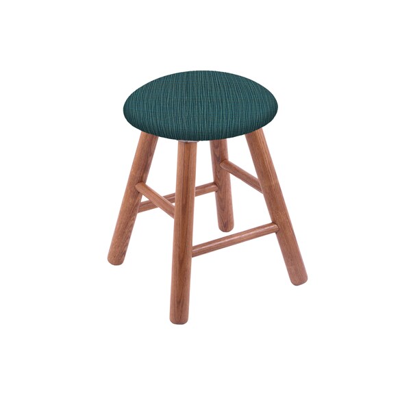 Holland Bar Stool Co Oak Vanity Stool, Natural Finish, Canter Espresso Seat - RC18OSMED022