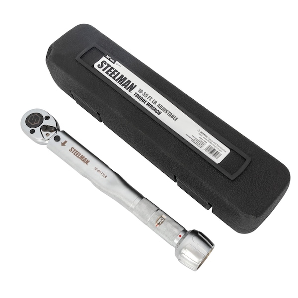 Steelman STL-WRN-3/8'' Dr Adjustable Torque Wrench, 10in. - 61017