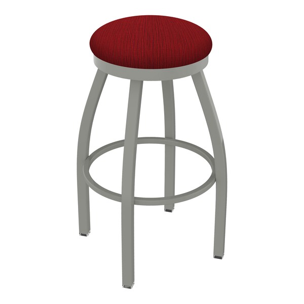 Holland Bar Stool Co 30" Swivel Bar Stool, Nickel Finish, Graph Ruby Seat - 80230AN016