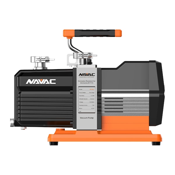 Navac Ammonia Vacuum Pump, 12 CFM, 5 Microns, DC, Industrial Grade - NP12DA1