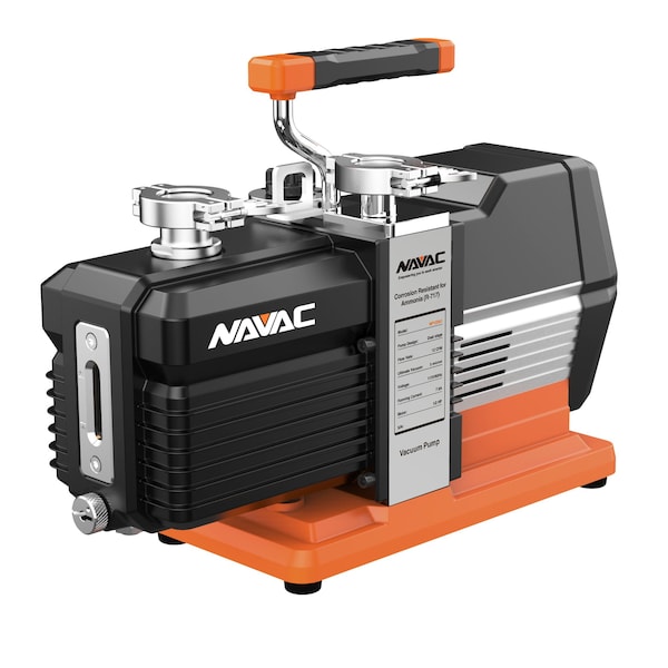 Navac Ammonia Vacuum Pump, 12 CFM, 5 Microns, DC, Industrial Grade - NP12DA1