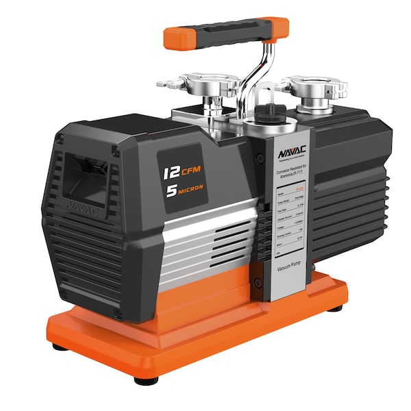 Navac Ammonia Vacuum Pump, 12 CFM, 5 Microns, DC, Industrial Grade - NP12DA1