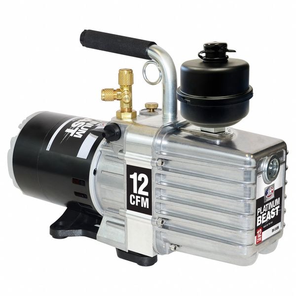 Jb Industries Vacuum Pump, 12 cfm, 15 micron, 120V AC - DV-340N