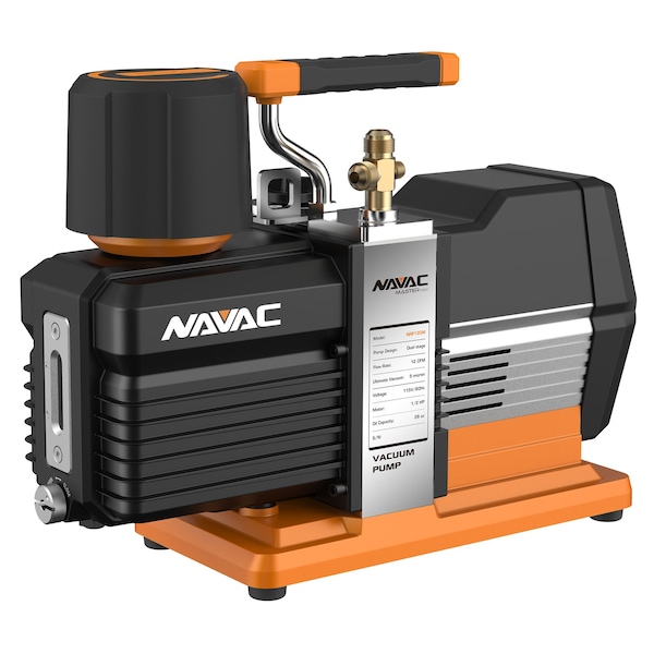 Navac Vacuum Pump, 12 CFM, 5 Microns, DC, Industrial Grade - NP12DM