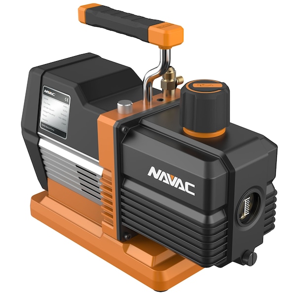 Navac Smart Vacuum Pump, 8 CFM, DC, Digital Control, w/ Micron Gauge - NRP8DI