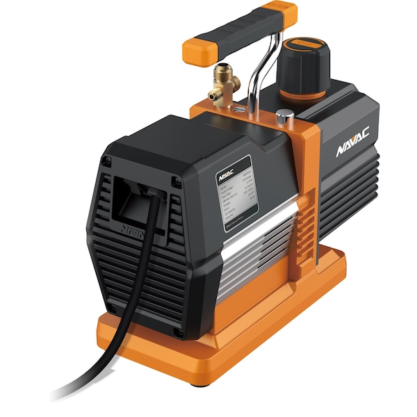 Navac Smart Vacuum Pump, 8 CFM, DC, Digital Control, w/ Micron Gauge - NRP8DI