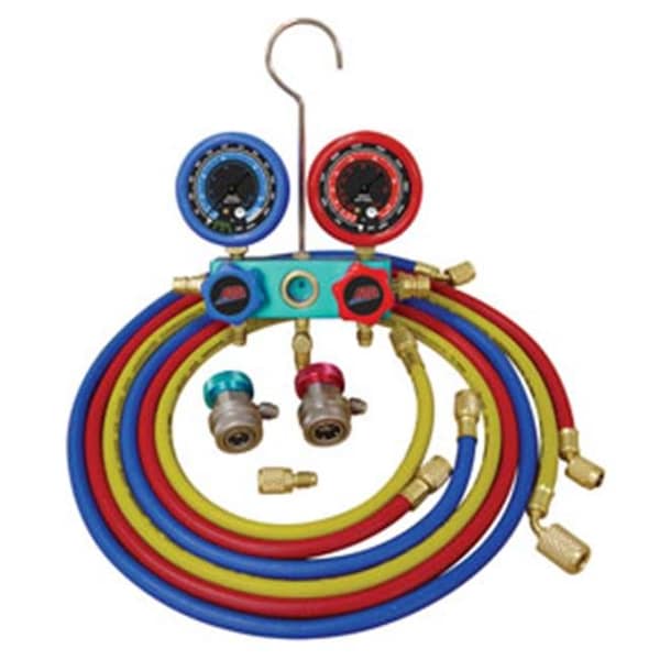 Atd Tools ATD Tools ATD-3695 Deluxe Dual Aluminum Ac Manifold Gauge Set - ATD-3695
