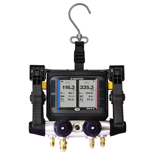 Jb Industries Manifold Gauge Kit, 5 ft L, 3 in Gauge - DM4-ZW
