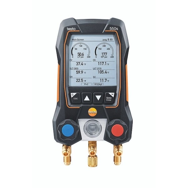Testo 550s Smart Vacuum Kit - Smart digital Manifold - 0564 5504 01