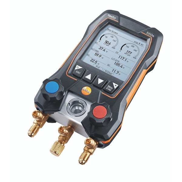 Testo 550s Smart Vacuum Kit - Smart digital Manifold - 0564 5504 01