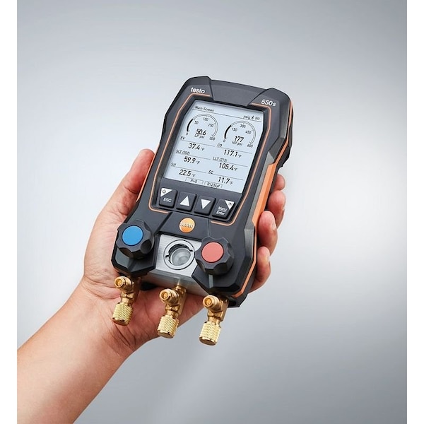 Testo 550s Smart Vacuum Kit - Smart digital Manifold - 0564 5504 01