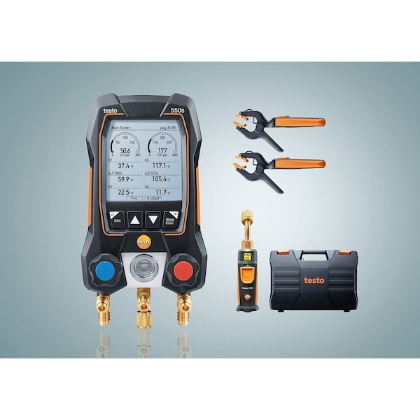 Testo 550s Smart Vacuum Kit - Smart digital Manifold - 0564 5504 01