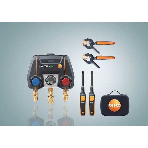 Testo 550i Smart Kit - App operated Manifold and thermohygrometers - 0564 5550 01