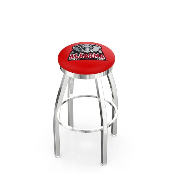 Holland Bar Stool Co 30" Chrome Alabama Swivel Bar Stool, Accent Ring - L8C2C30AL-ELE