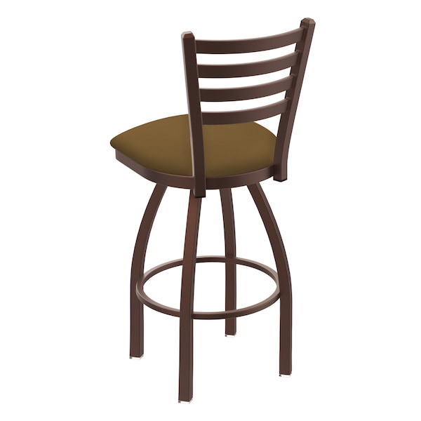 Holland Bar Stool Co 30" Swivel Bar Stool, Bronze Finish, Canter Saddle Seat - 41030BZ012