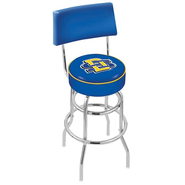 Holland Bar Stool Co 30" Chrome 2-Ring South Dakota State Swivel Bar Stool, Back - L7C430SDAKST