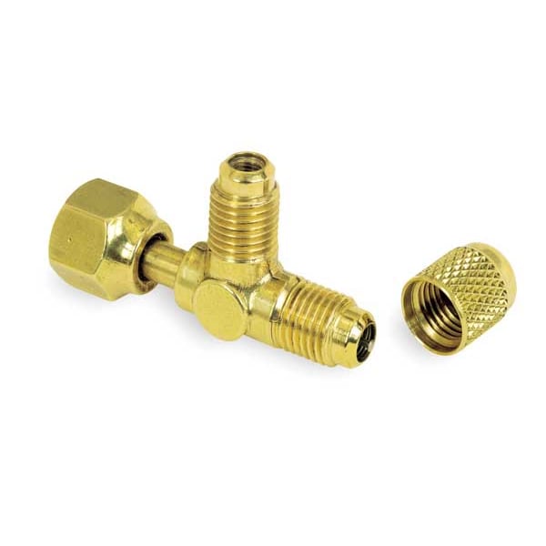 Jb Industries 1/4" Access Valve Tee w/ Flare Nut, PK3 - A31851-G