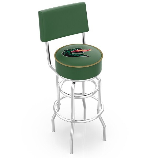 Holland Bar Stool Co 30" Chrome 2-Ring UAB Swivel Bar Stool, Back - L7C430ALABIR