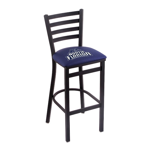 Holland Bar Stool Co 30" Blk Wrinkle North Florida Stationary Bar Stool, Ladder Back - L00430NORFLA