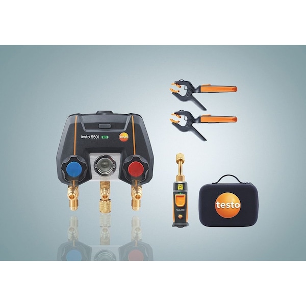 Testo 550i Smart Kit - App operated Manifold and vacuum probe - 0564 4550 01