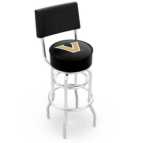 Holland Bar Stool Co 30" Chrome 2-Ring Vanderbilt Swivel Bar Stool, Back - L7C430VANDER
