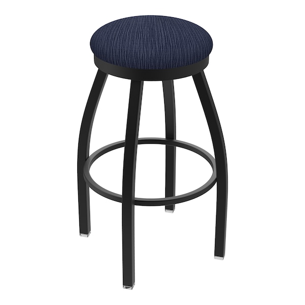 Holland Bar Stool Co 30" Swivel Bar Stool, Black Wrinkle, Graph Anchor Seat - 80230BW014