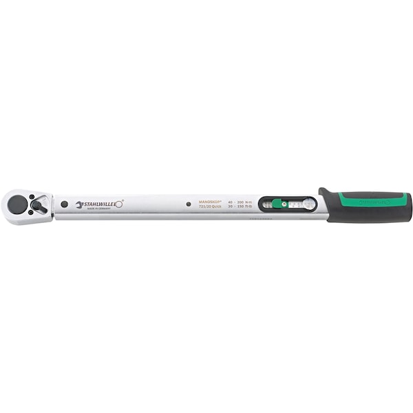 Stahlwille Tools MANOSKOP torque wrench ratchet No.721/20 QUICK 40-200 N·m sq drive 1/2 - 50204020